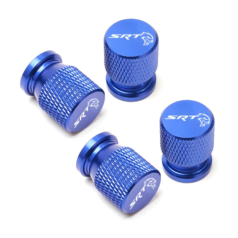 Car Tire Valve Stem Caps for Dodge Challenger/Charger SRT Hellcat Redeye, SRT Hellcat, Scatpack 392, Daytona, and Hemi