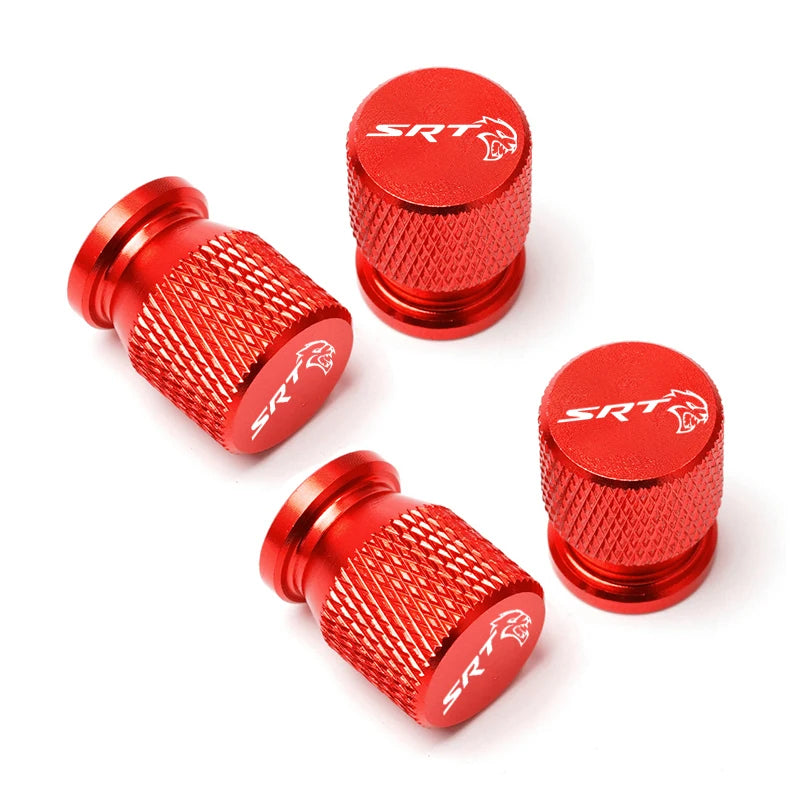 Car Tire Valve Stem Caps for Dodge Challenger/Charger SRT Hellcat Redeye, SRT Hellcat, Scatpack 392, Daytona, and Hemi