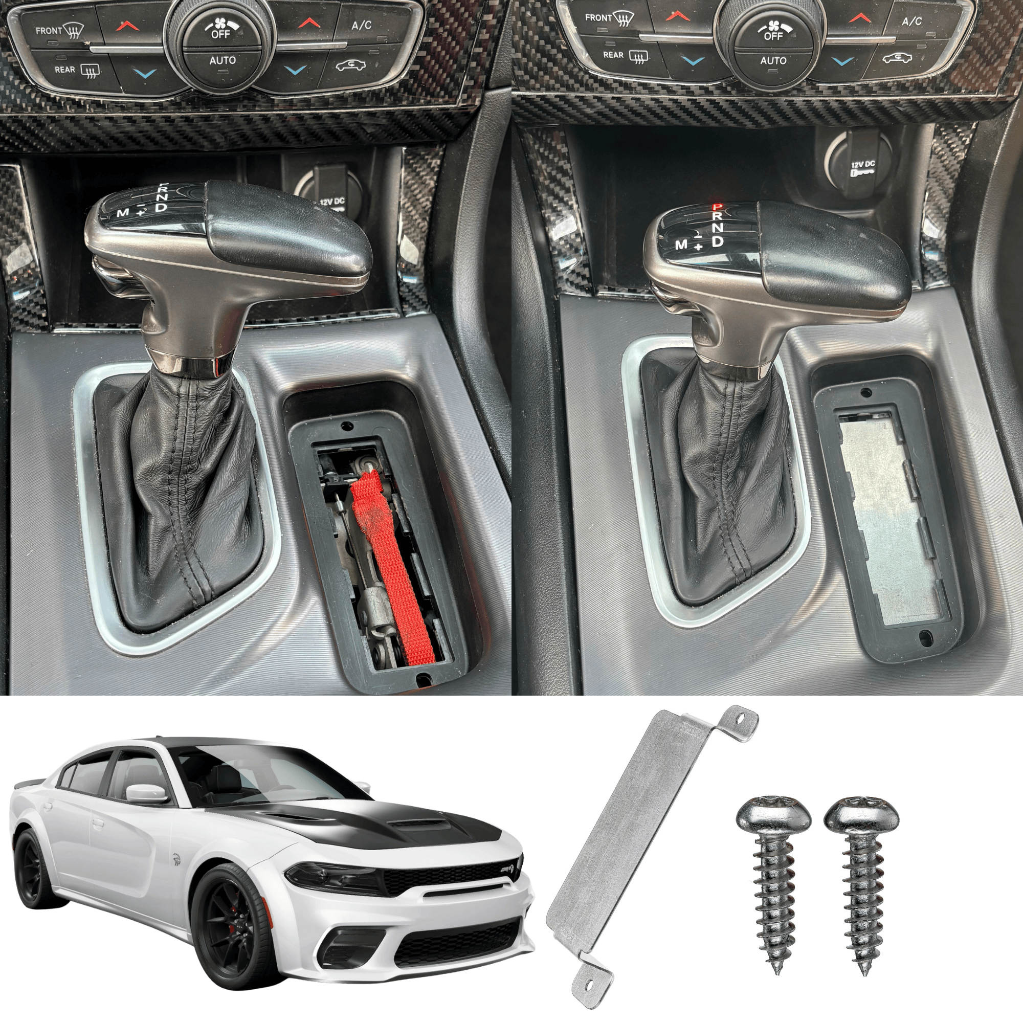 Steel Neutral Cover Plate for Dodge Charger SRT Hellcat Redeye,SRT Hellcat, Scatpack 392, Daytona, and Hemi 2015-2023